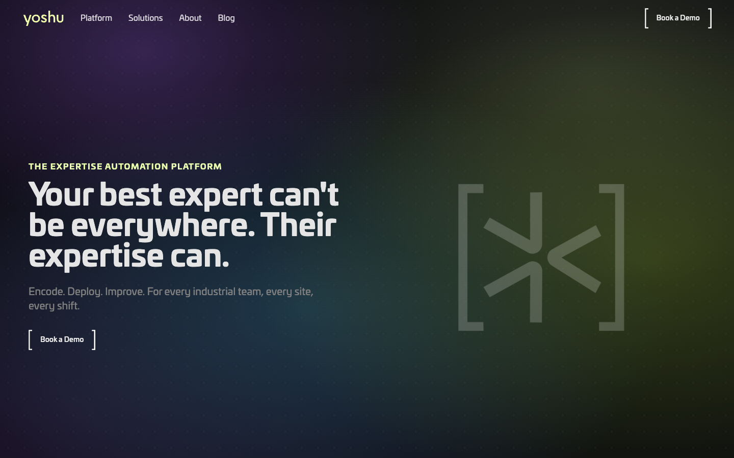 Yoshu homepage screenshot