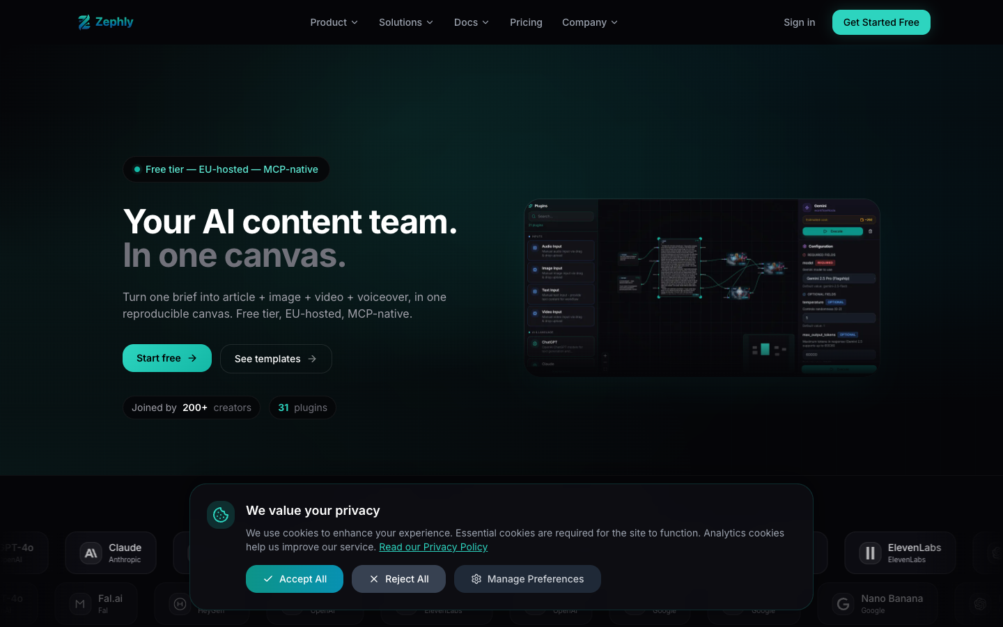 Zephly landing_page