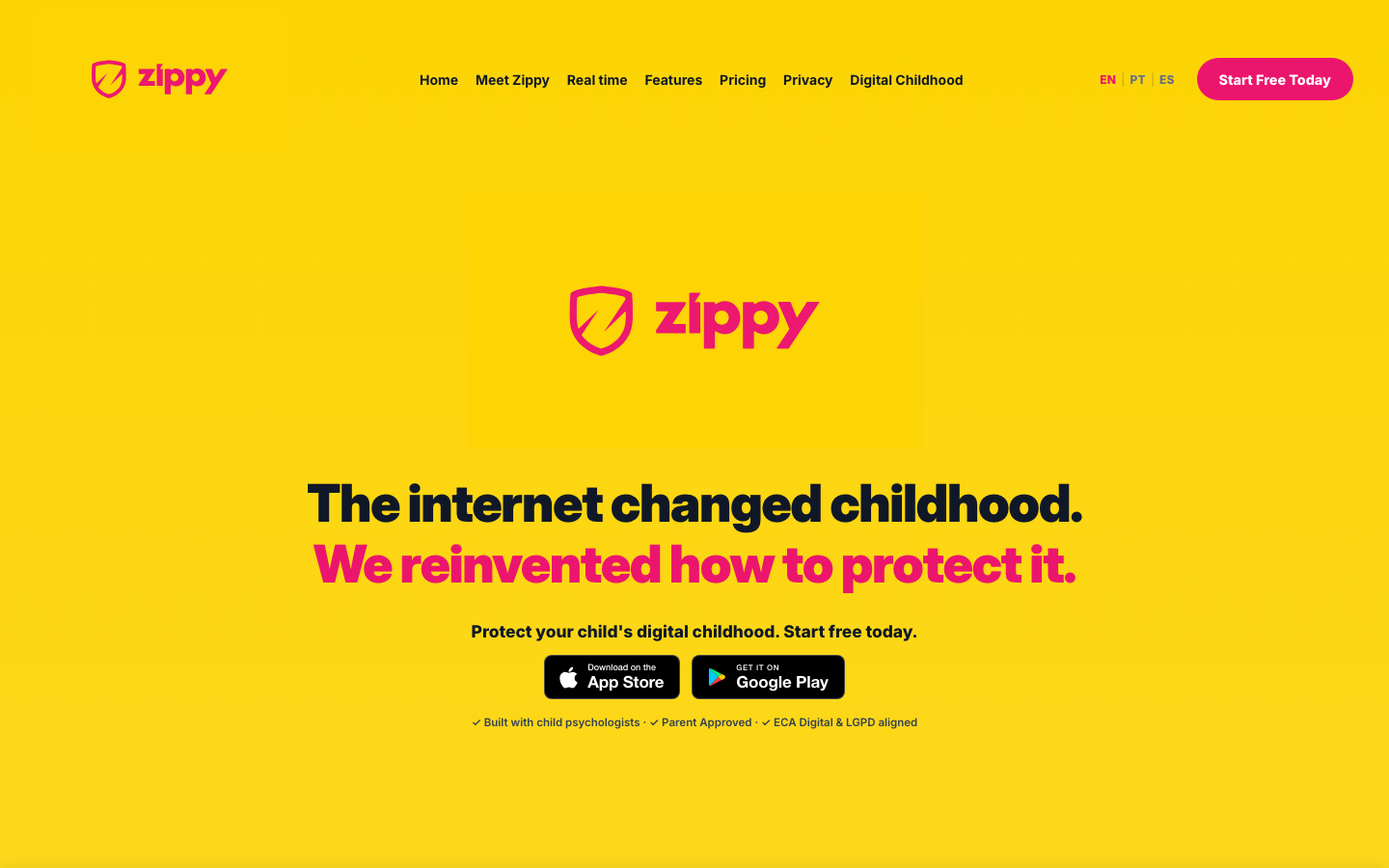 Zippy 首页截图